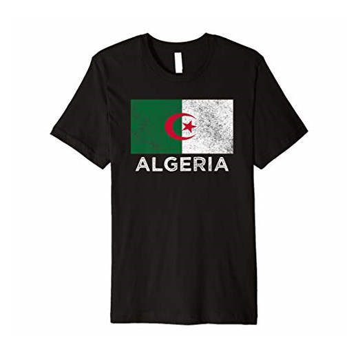 Algerie flaga t-shirt dla mężczyzn kobiet i dzieci