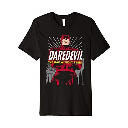 Marvel Daredevil The Man Without Fear City Pose Graphic T-Shirt
