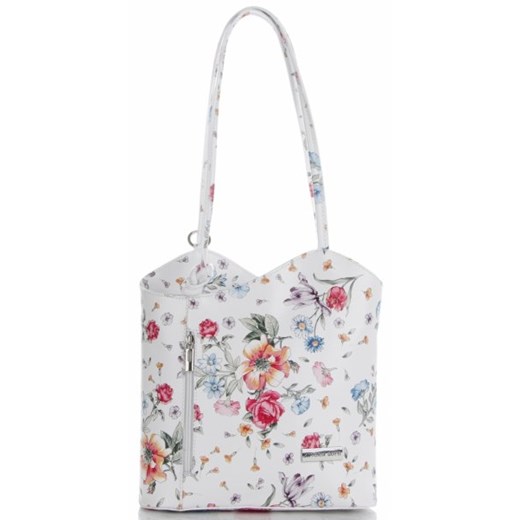 Shopper bag Vittoria Gotti na ramię w stylu boho mieszcząca a5 skórzana bez dodatków 
