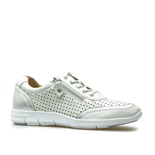 Sneakersy Caprice 9-23601-22 Białe/Srebrne lico Caprice   Arturo-obuwie