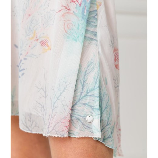 Sukienka Pepe Jeans mini na spacer z okrągłym dekoltem 