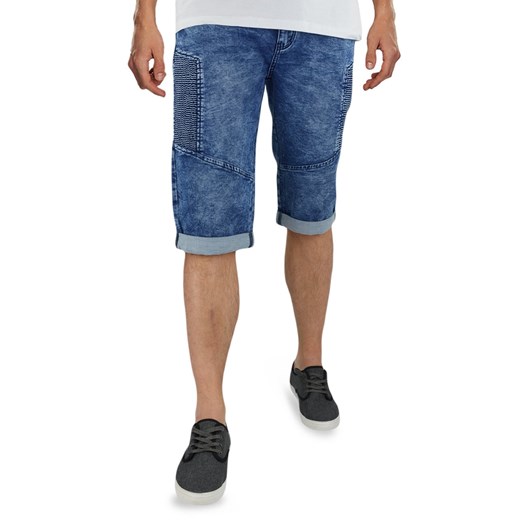 Spodenki męskie jeansowe z wstawkami S388   40 merits.pl promocyjna cena 