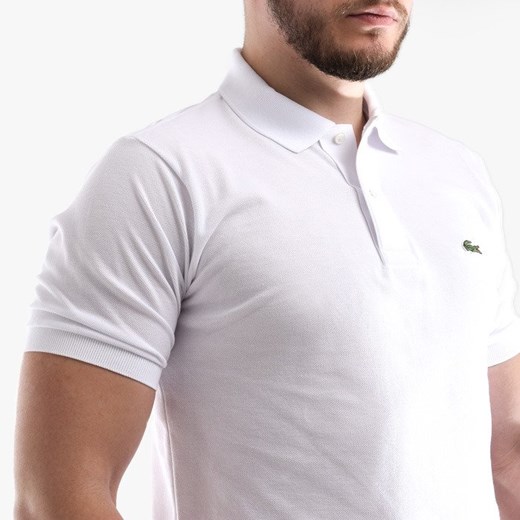 T-shirt męski biały Lacoste casual 