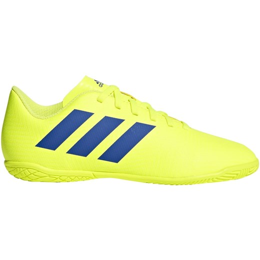 Buty piłkarskie adidas Nemeziz 18.4 IN JR żółto niebieskie CM8519  Adidas 38 2/3 SWEAT