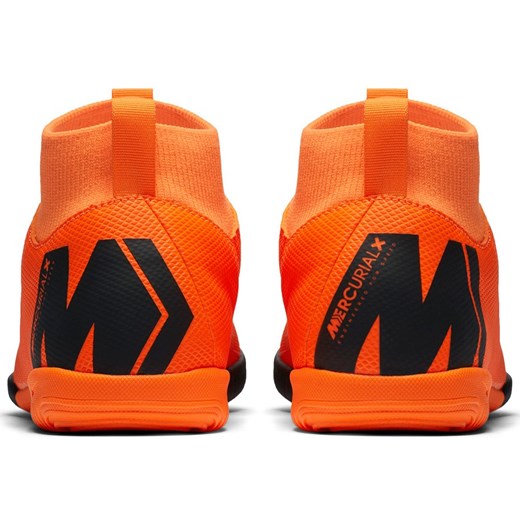 Buty sportowe męskie pomarańczowe Nike Football mercurial sznurowane 