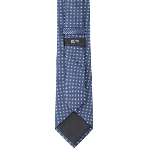 Krawat Boss niebieski w abstrakcyjne wzory 