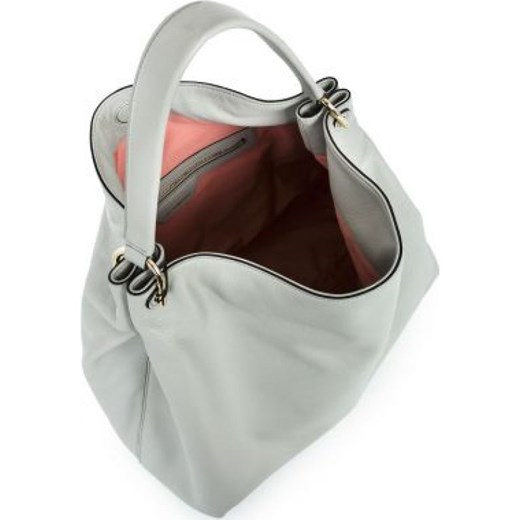 Shopper bag Emporio Armani skórzana bez dodatków na ramię mieszcząca a4 