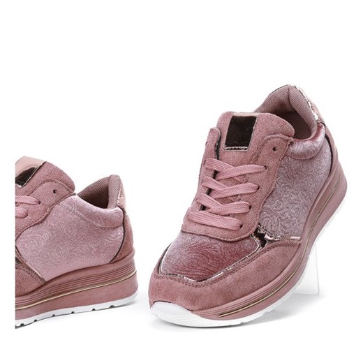 Royalfashion.pl buty sportowe damskie różowe gładkie 