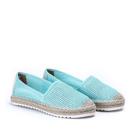 Espadryle damskie Royalfashion.pl płaskie bez zapięcia z tkaniny 