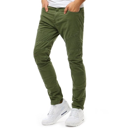 Spodnie męskie zielone Dstreet casual 