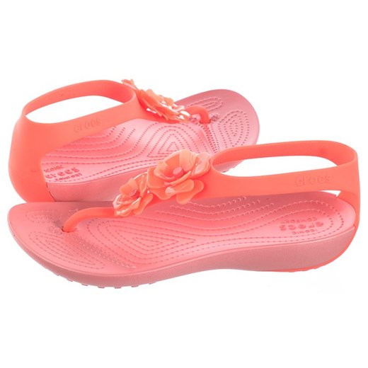 Sandały Crocs Serena Embellish Flip W Bright Coral/Melon 205600-6PT (CR172-a) Crocs  37/38 ButSklep.pl