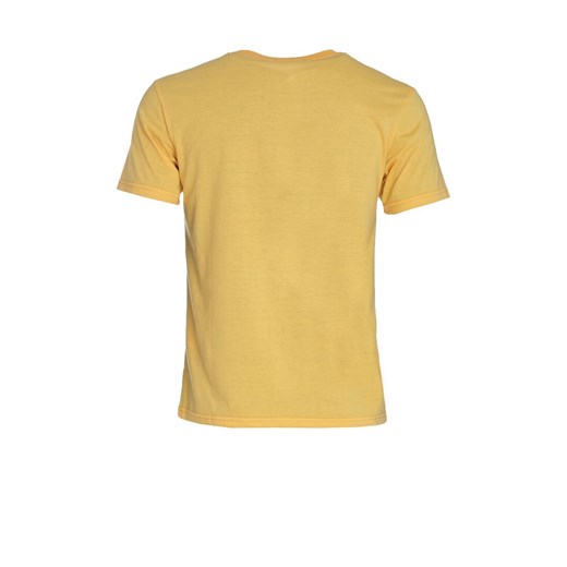Żółty t-shirt męski Born2be z krótkim rękawem 