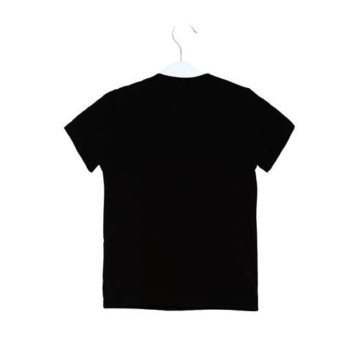 T-shirt chłopięce czarny Born2be z krótkimi rękawami 