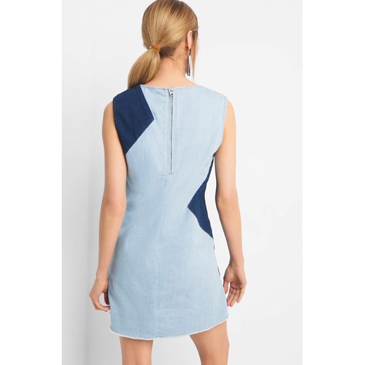 Sukienka ORSAY luźna mini oversize niebieska w miejskim stylu 
