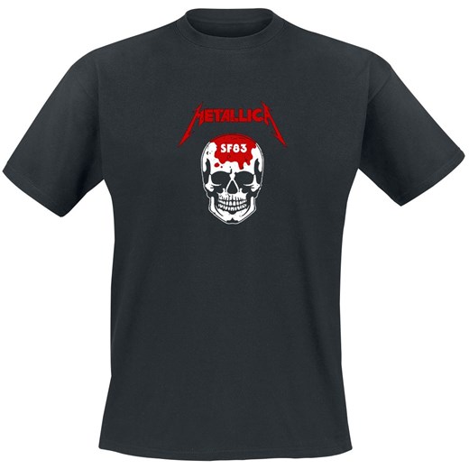 T-shirt męski Metallica w stylu młodzieżowym z krótkim rękawem 