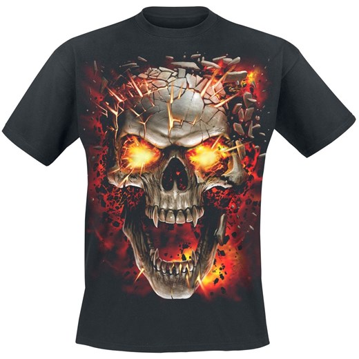 Spiral - Skull Blast - T-Shirt - czarny