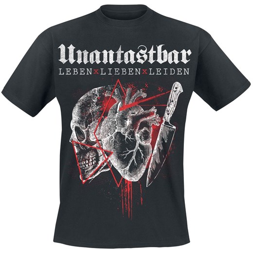Unantastbar - Leben, Lieben, Leiden - T-Shirt - Mężczyźni - czarny