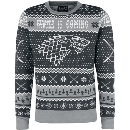 Gra o Tron - Winter Is Coming - Christmas jumper - szary