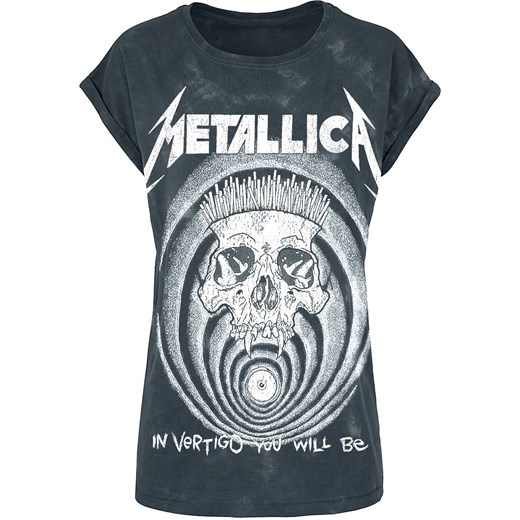Bluzka damska czarna Metallica z krótkim rękawem 