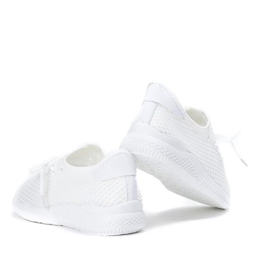 Sportowe buty w kolorze białym Kaylee - Obuwie  Royalfashion.pl 41 