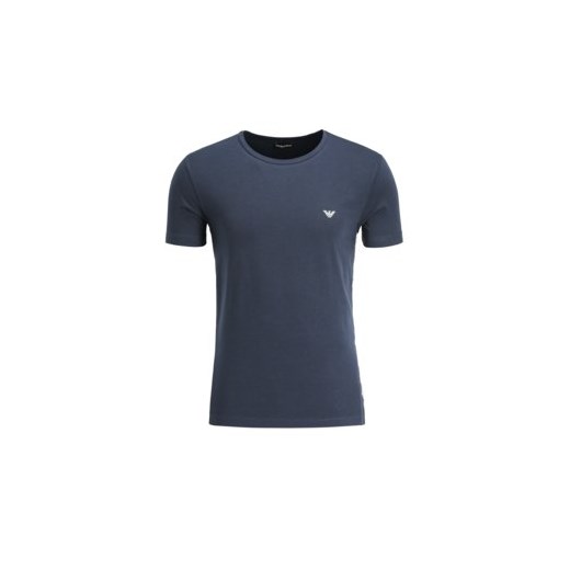 Emporio Armani t-shirt męski na wiosnę gładki z krótkimi rękawami 