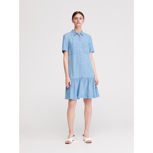 Reserved - Denimowa sukienka z Tencelu™ - Niebieski  Reserved 36 