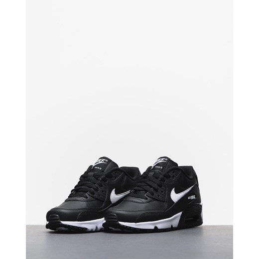 Czarne buty sportowe damskie Nike dla biegaczy gładkie płaskie 