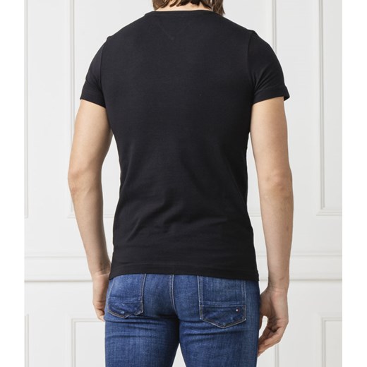 T-shirt męski czarny Tommy Hilfiger casual 