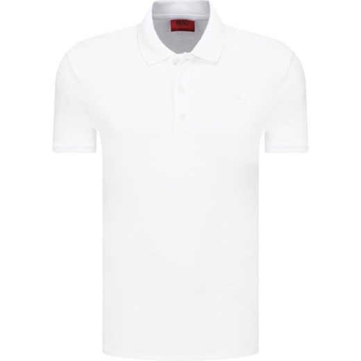 T-shirt męski Hugo Boss biały bez wzorów 