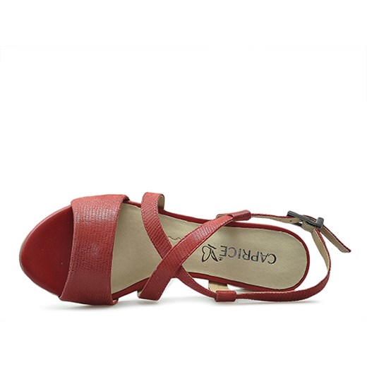 Sandały Caprice 9-28300-22 Czerwone lico  Caprice  Arturo-obuwie
