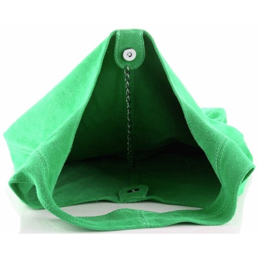 Oryginalne Torby Skórzane XL VITTORIA GOTTI Shopper Bag z Etui Smocza Zieleń (kolory) Vittoria Gotti   PaniTorbalska