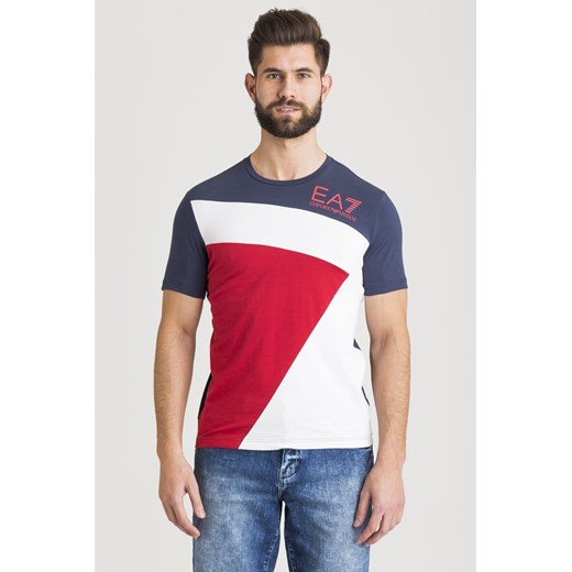 T-shirt męski Ea7 Emporio Armani bawełniany z krótkimi rękawami 
