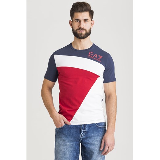 T-shirt męski Ea7 Emporio Armani z krótkimi rękawami bawełniany 