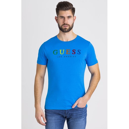 T-shirt męski Guess z krótkimi rękawami bawełniany 