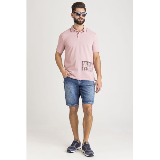 T-shirt męski różowy Armani 