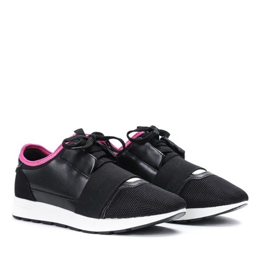 Czarno - różowe sportowe buty Jomix - Obuwie Royalfashion.pl  39 