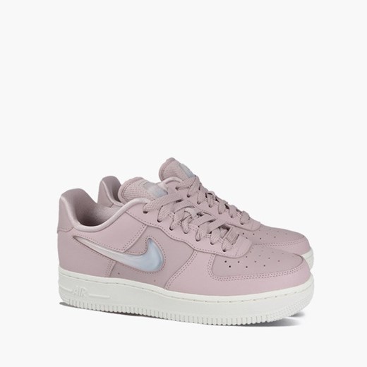 Buty sportowe damskie Nike dla biegaczy air force różowe bez wzorów na platformie sznurowane 