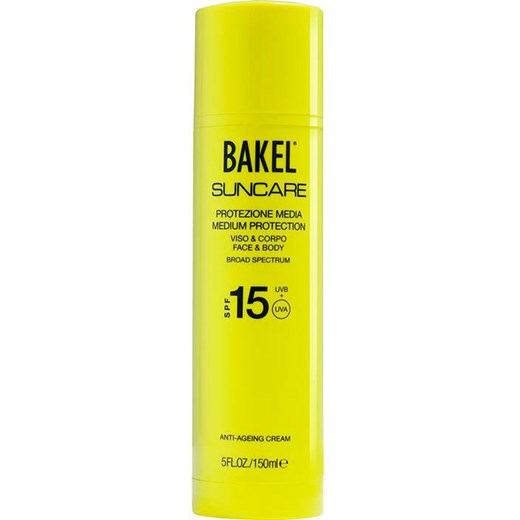 Bakel Kosmetyki Do Opalania dla Mężczyzn, Face & Body Sunscreen Spf 15 - 150 Ml, 2019, 150 ml  Bakel 150 ml RAFFAELLO NETWORK