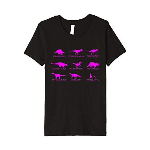 Dzieci Types Of Dinosaurs T-Shirt Dinosaur Tee For Girls and Boys