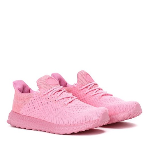 Royalfashion.pl buty sportowe damskie różowe młodzieżowe letnie bez wzorów 
