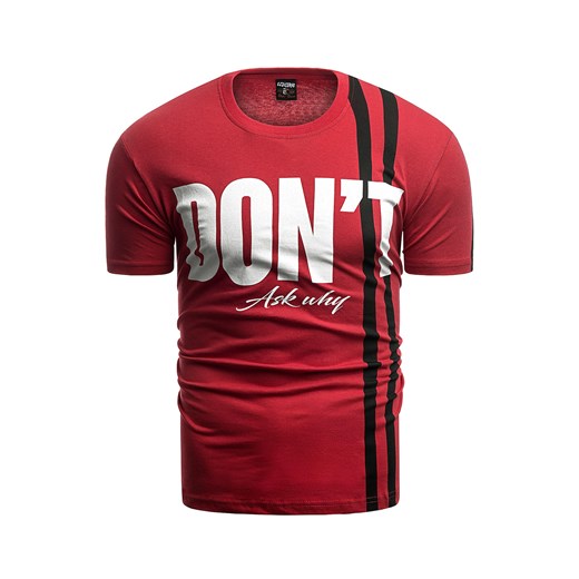 T-shirt męski czerwony Risardi 
