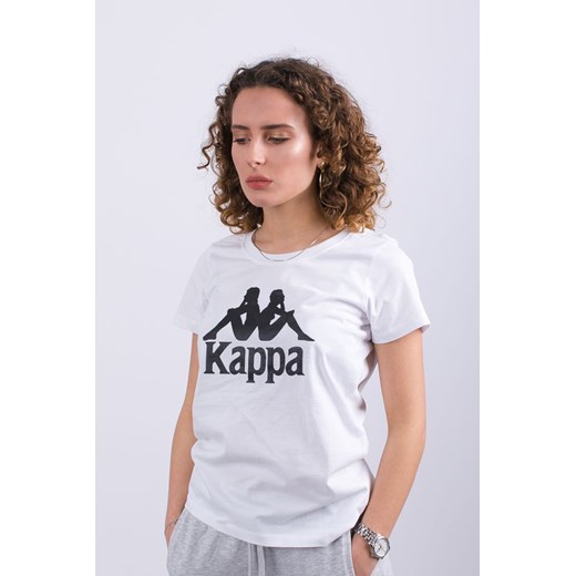 Biała bluzka sportowa Kappa na wiosnę 