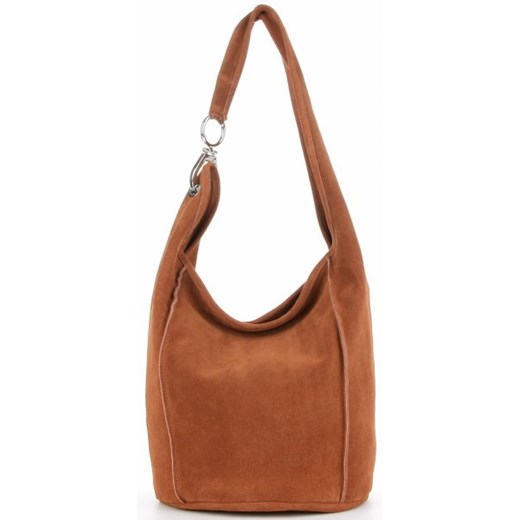 Shopper bag Vittoria Gotti bez dodatków matowa duża na ramię 