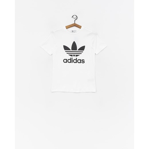 Bluzka sportowa biała Adidas Originals z napisem wiosenna 