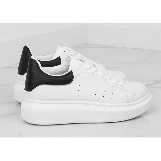 Buty sportowe damskie ze skóry ekologicznej 