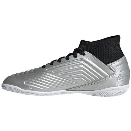 Buty sportowe dziecięce srebrne Adidas wiązane 