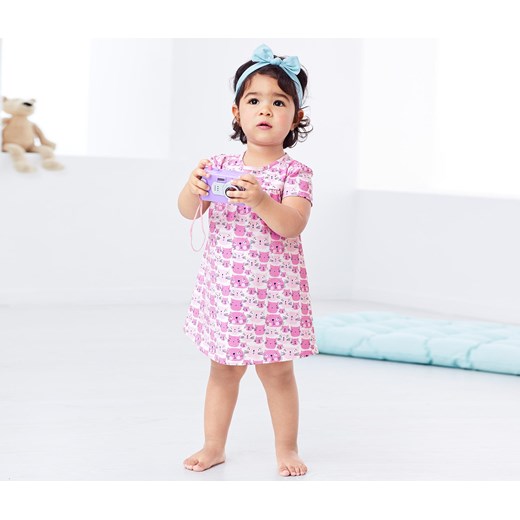 Różowa odzież dla niemowląt Tchibo 