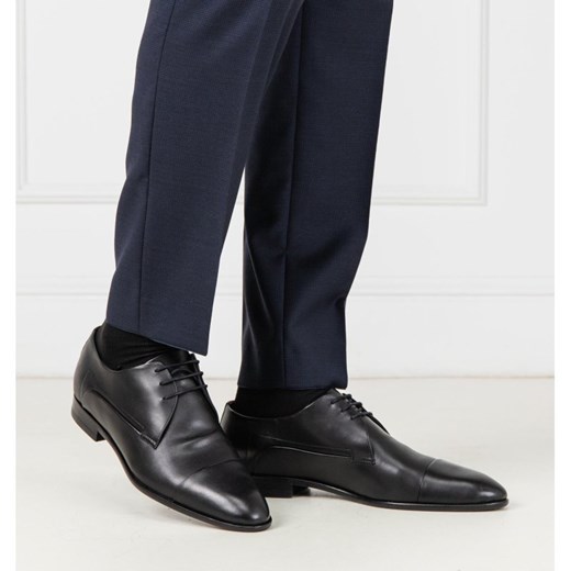 Buty eleganckie męskie czarne Hugo Boss sznurowane jesienne 