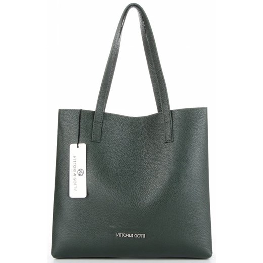 Shopper bag Vittoria Gotti mieszcząca a7 na ramię bez dodatków matowa biznesowa 