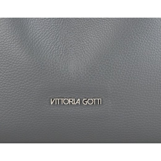 Shopper bag Vittoria Gotti duża ze skóry bez dodatków 